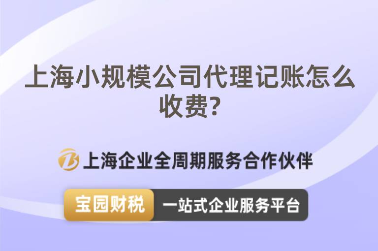 上海小規(guī)模公司代理記賬怎么收費?