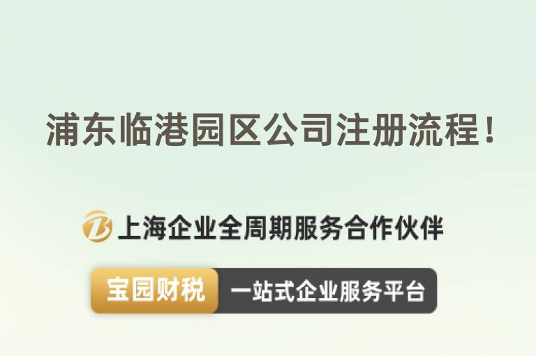 浦東臨港園區(qū)公司注冊(cè)流程！