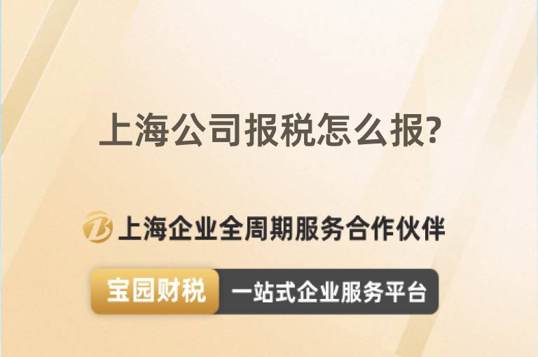 上海公司報(bào)稅怎么報(bào)?