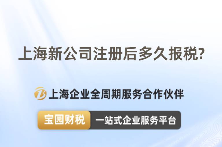 上海新公司注冊(cè)后多久報(bào)稅?