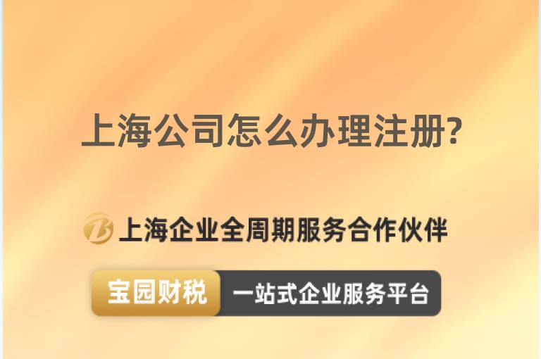 上海公司怎么辦理注冊(cè)?