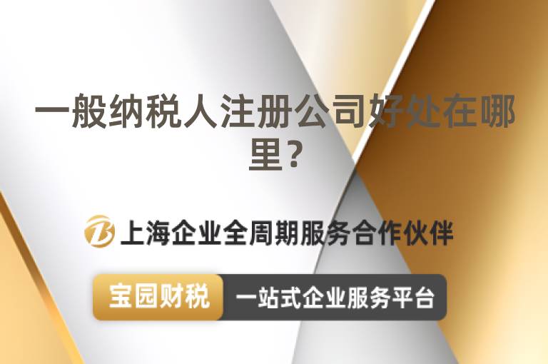 一般納稅人注冊公司好處在哪里？