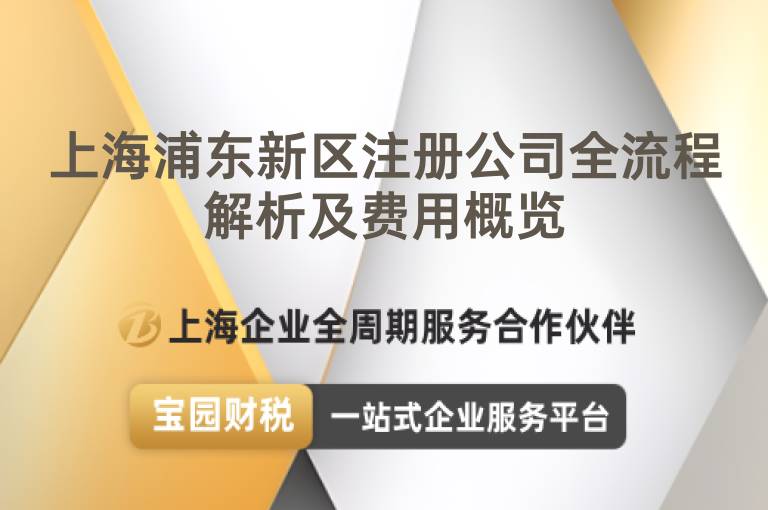 上海浦東新區(qū)注冊公司全流程解析及費用概覽