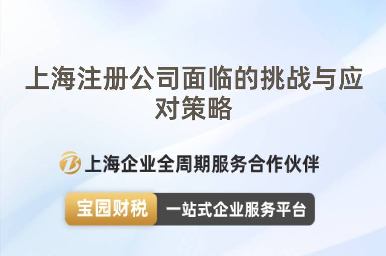 上海注冊公司面臨的挑戰(zhàn)與應對策略