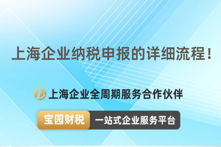 上海企業(yè)納稅申報的詳細流程！